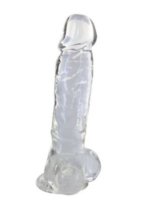 Gode jelly transparent ventouse taille XL 22cm - CC570125